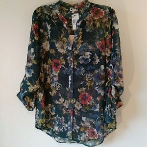 Kut from the Kloth Sheer Blouse